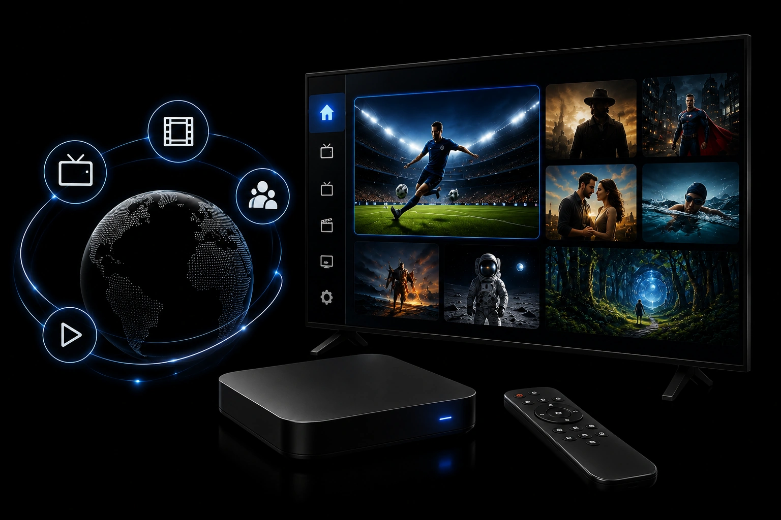 IPTV M3U playlist streaming setup illustration