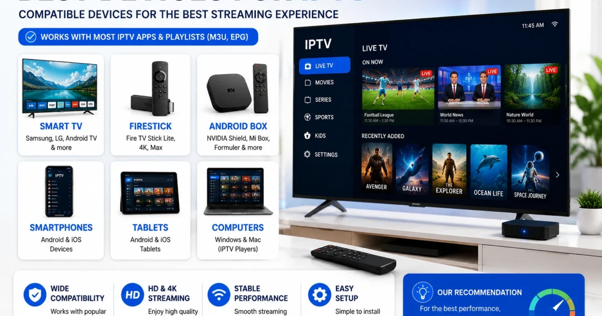 How to Watch IPTV on Smart TV: LG, Samsung, Sony & More (2026 Guide)
