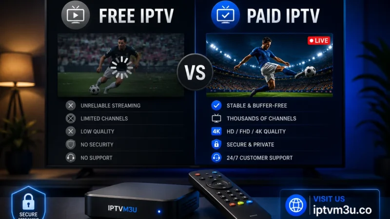 Free IPTV vs Paid IPTV: What Is the Difference?