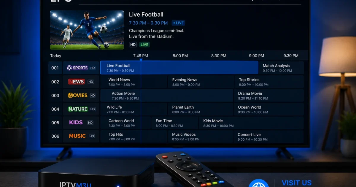What Is an EPG? Electronic Program Guide for IPTV Explained